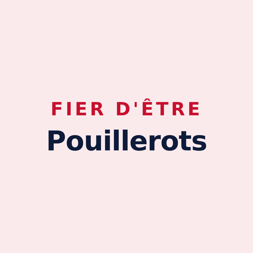Magnet « Fier d'être Pouillerots » — design pour Pouilly-les-Nonains
