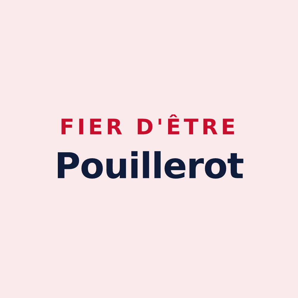 Magnet « Fier d'être Pouillerot » — design pour Pouilly