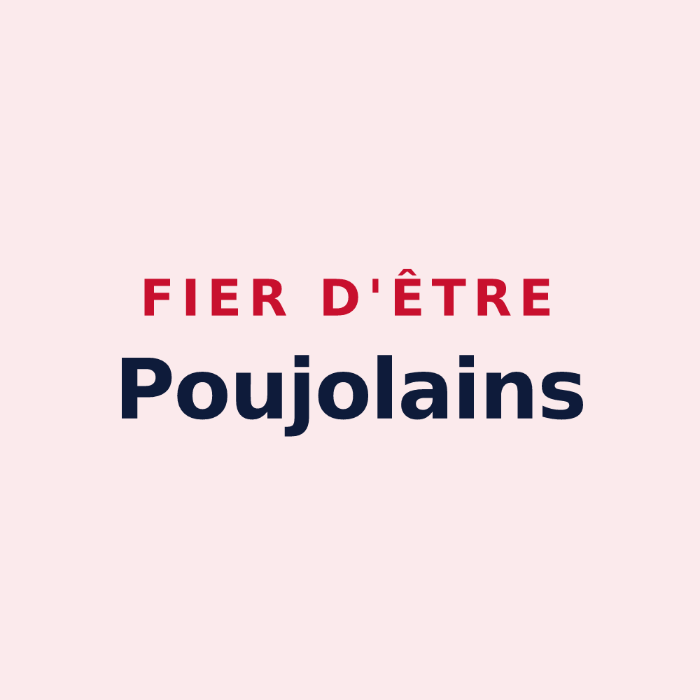 Magnet « Fier d'être Poujolains » — design pour Poujols