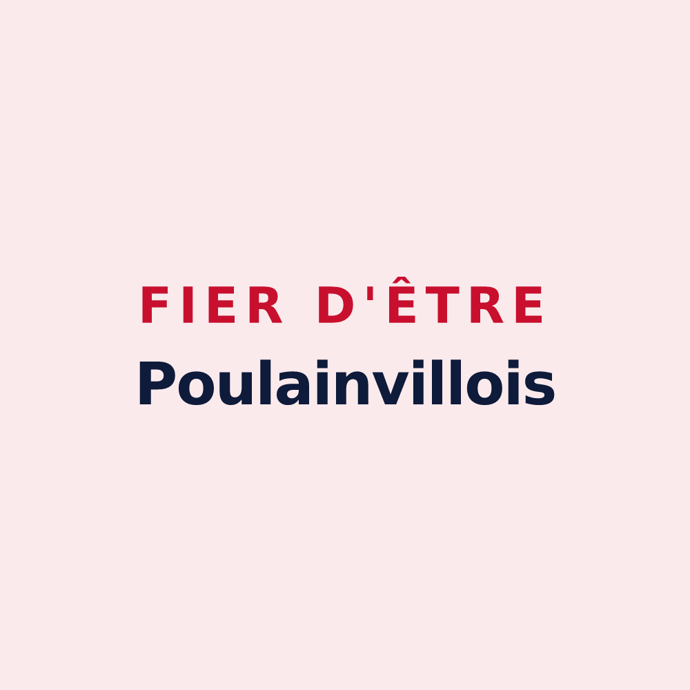 Magnet « Fier d'être Poulainvillois » — design pour Poulainville