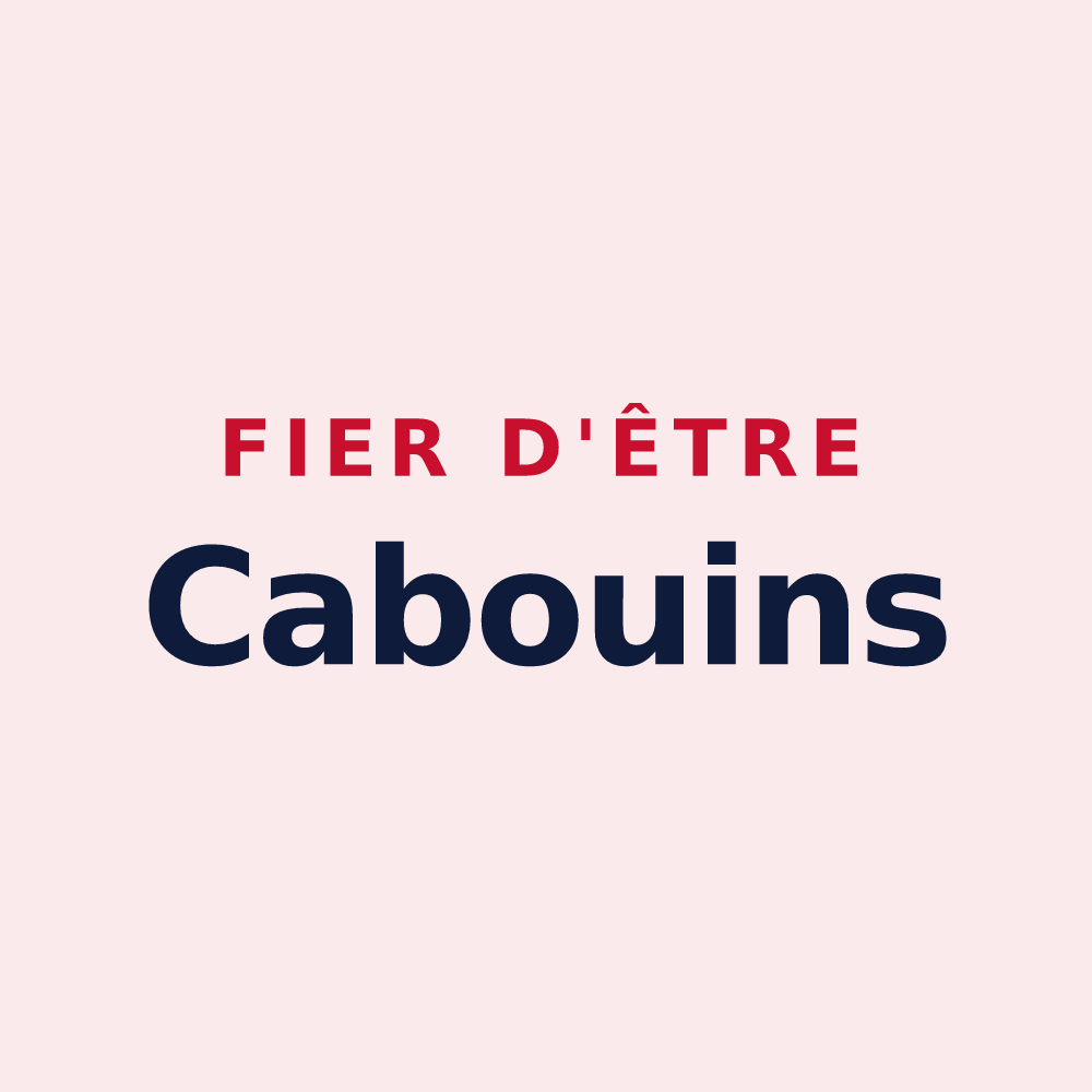 Magnet « Fier d'être Cabouins » — design pour Pouligny-Saint-Pierre