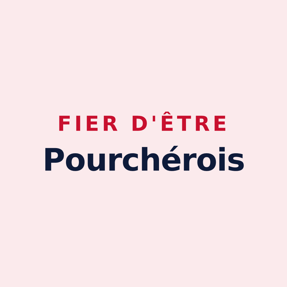 Magnet « Fier d'être Pourchérois » — design pour Pourchères