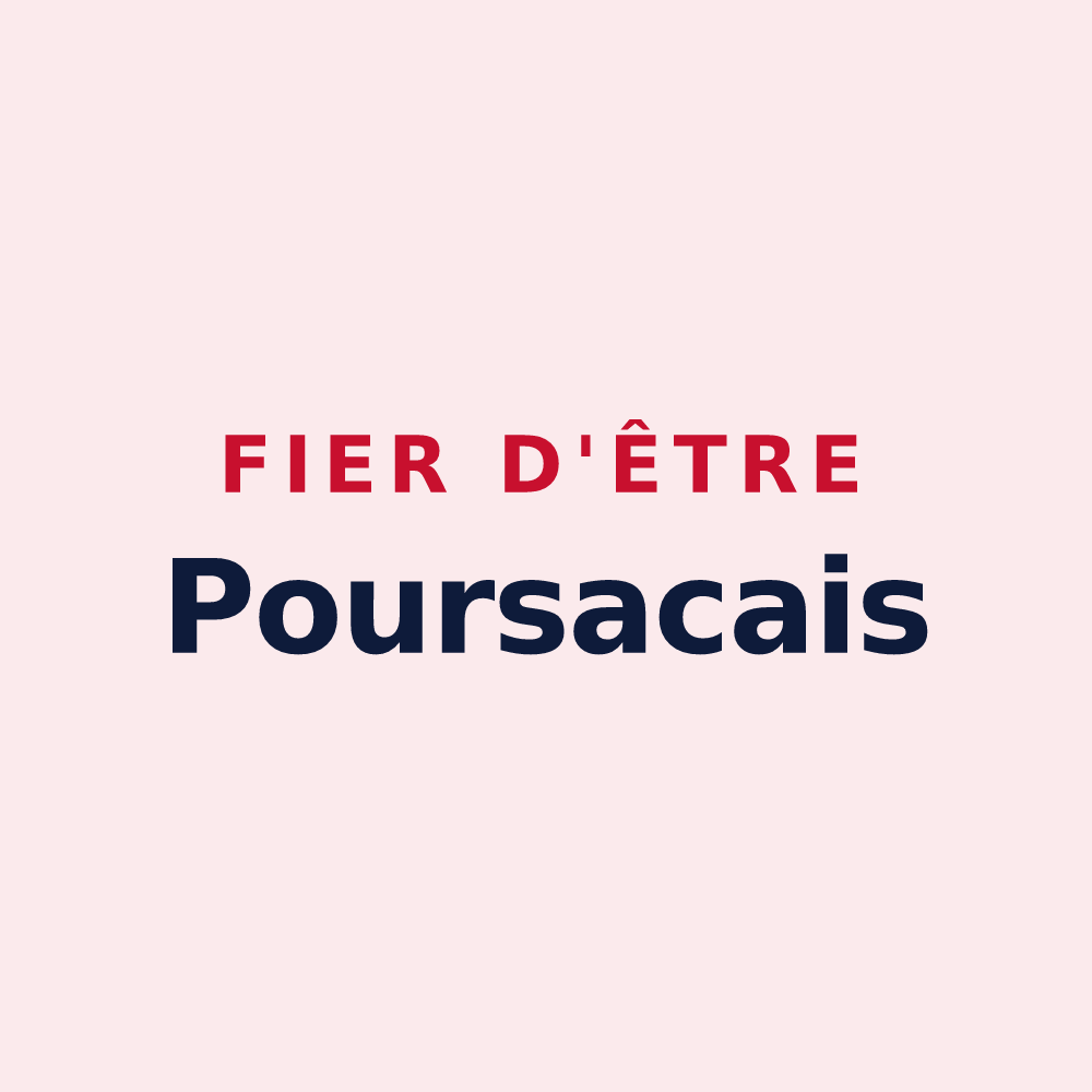 Magnet « Fier d'être Poursacais » — design pour Poursac