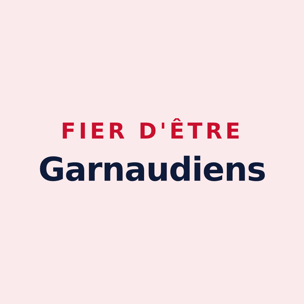 Magnet « Fier d'être Garnaudiens » — design pour Poursay-Garnaud