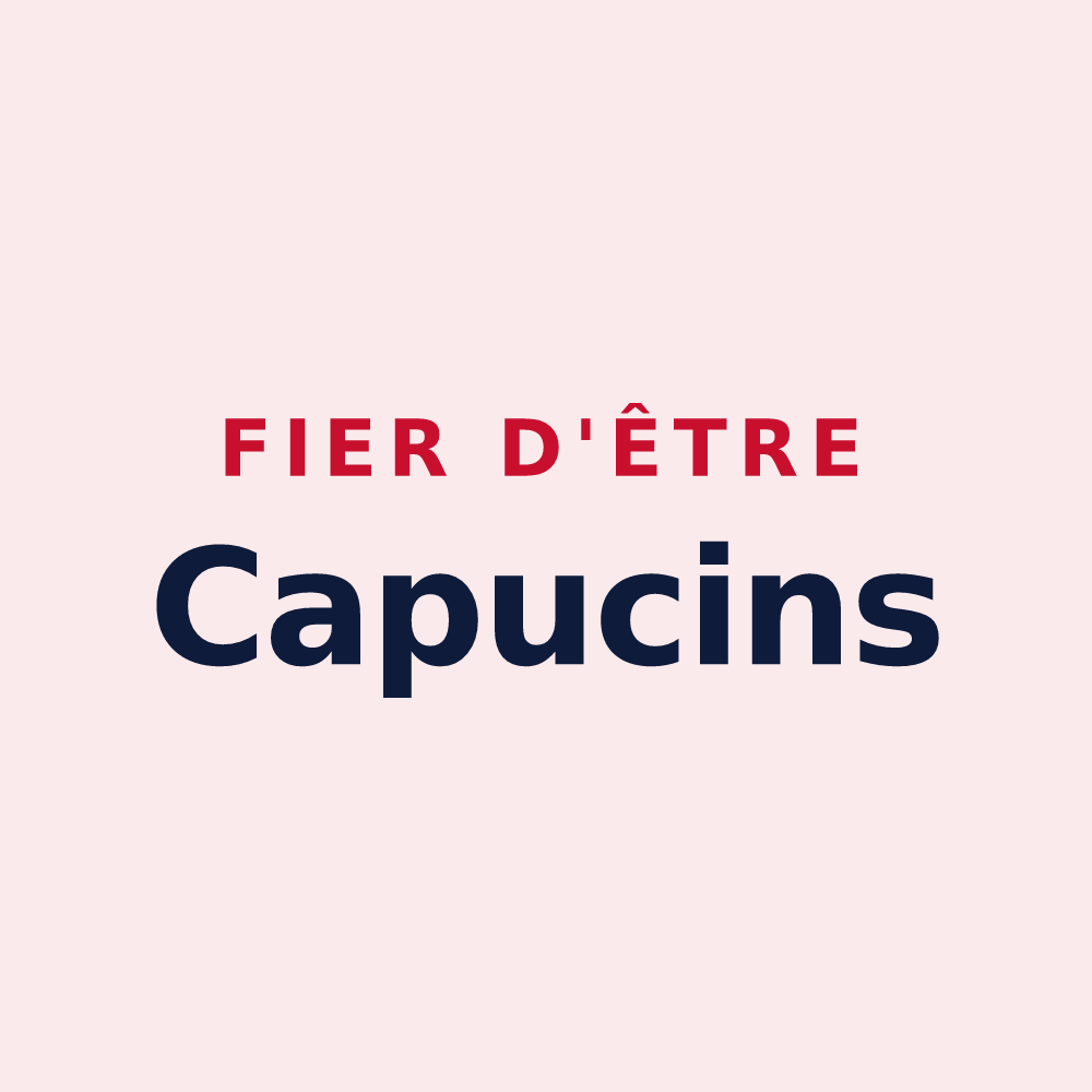 Magnet « Fier d'être Capucins » — design pour Pouru-Saint-Remy