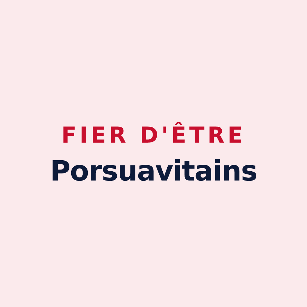 Magnet « Fier d'être Porsuavitains » — design pour Poussay