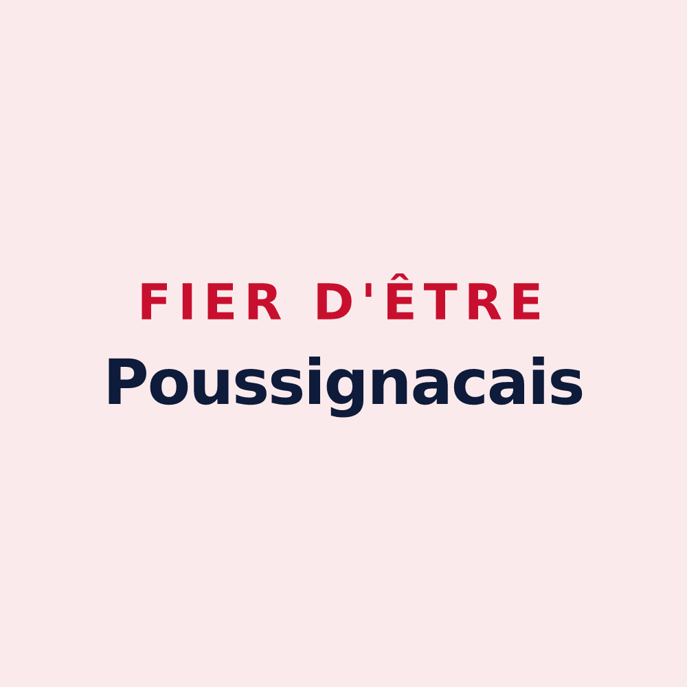 Magnet « Fier d'être Poussignacais » — design pour Poussignac