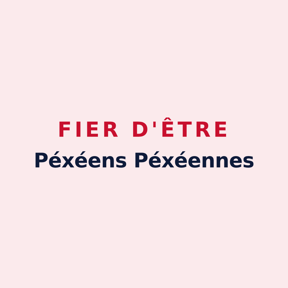 Magnet « Fier d'être Péxéens Péxéennes » — design pour Pouxeux