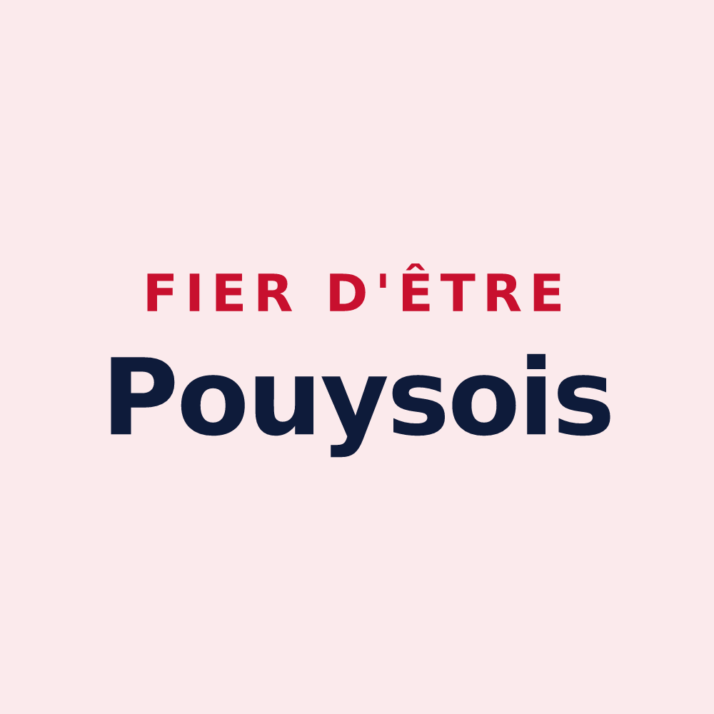 Magnet « Fier d'être Pouysois » — design pour Pouy-de-Touges
