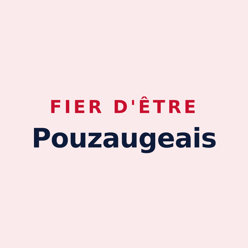 Magnet « Fier d'être Pouzaugeais » — design pour Pouzauges