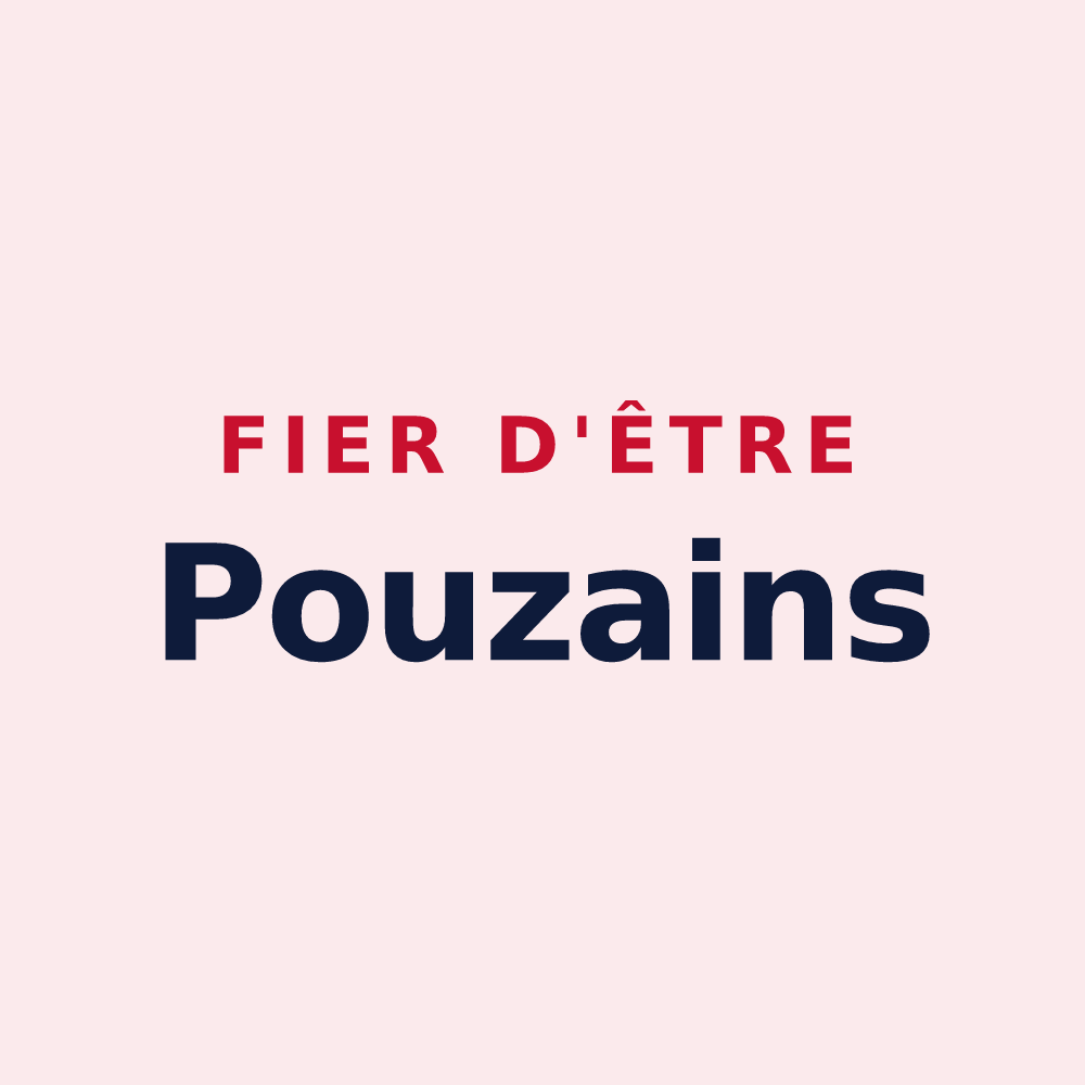 Magnet « Fier d'être Pouzains » — design pour Pouze