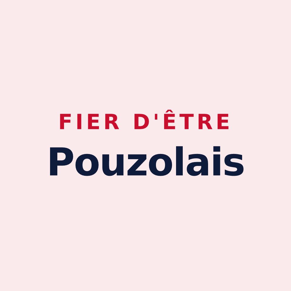 Magnet « Fier d'être Pouzolais » — design pour Pouzols-Minervois