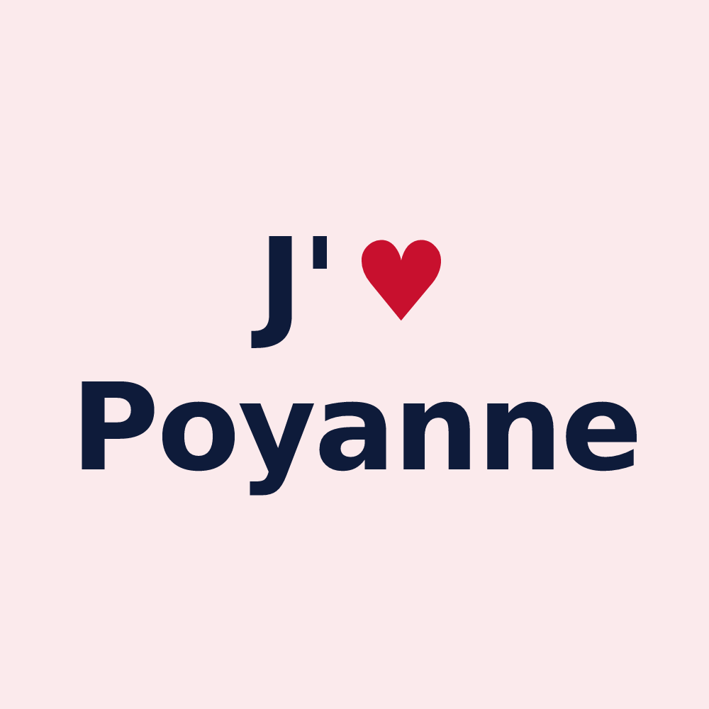 Magnet personnalisé Poyanne — design J'aime Poyanne