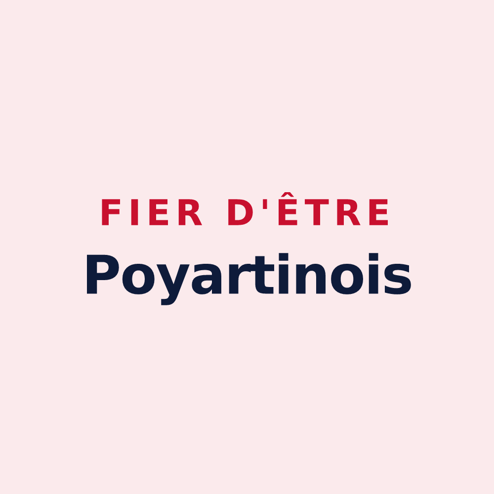 Magnet « Fier d'être Poyartinois » — design pour Poyartin