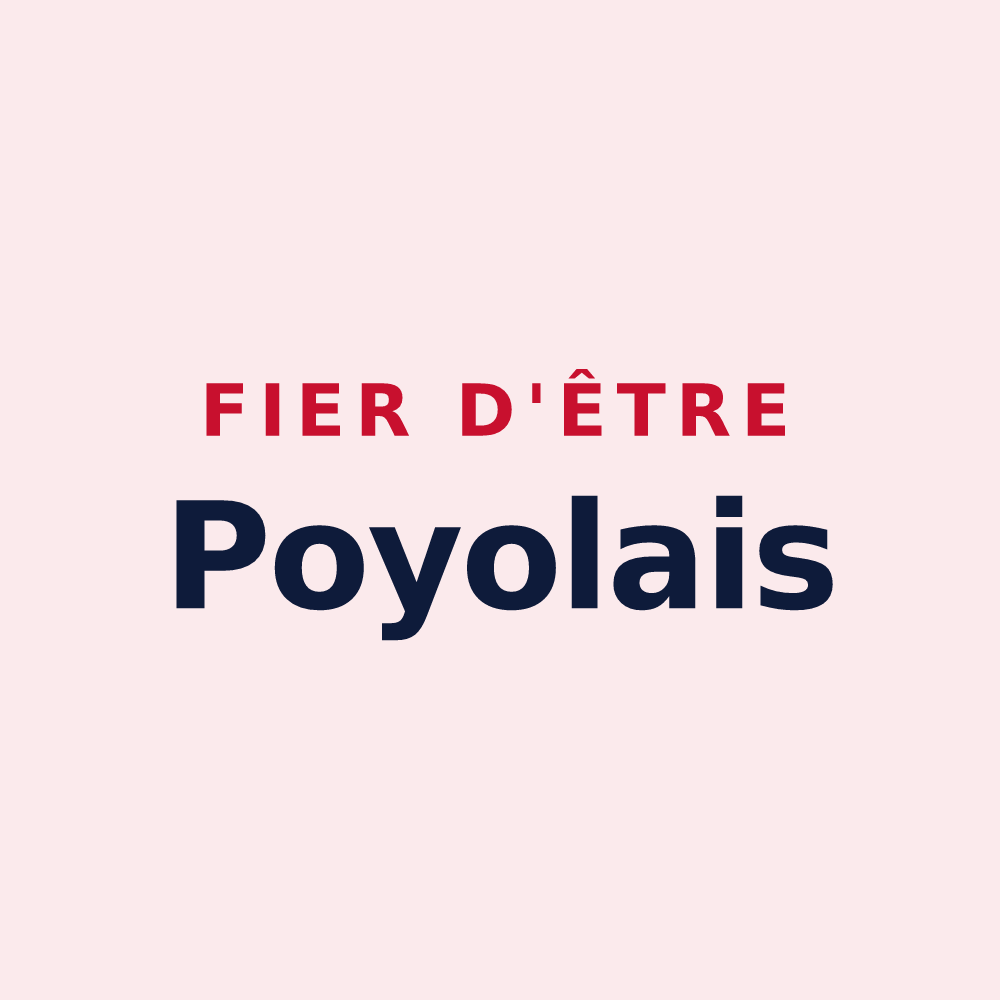 Magnet « Fier d'être Poyolais » — design pour Poyols