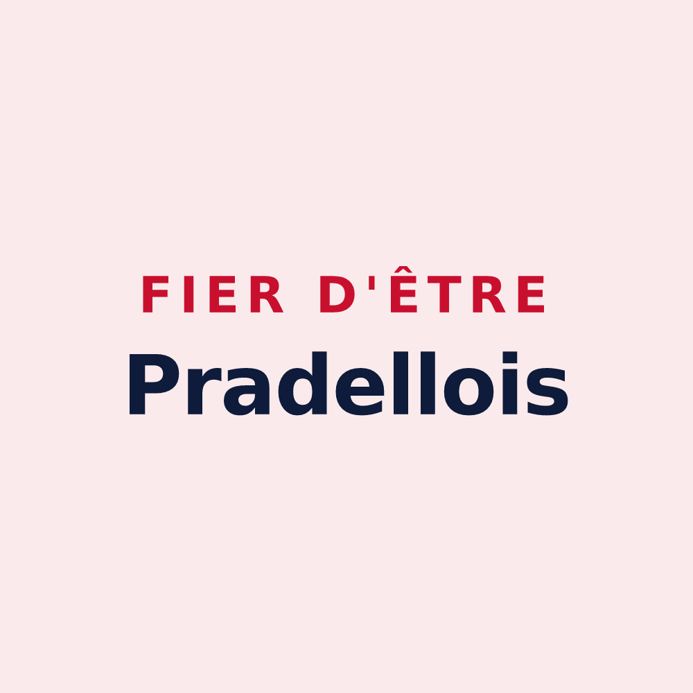 Magnet « Fier d'être Pradellois » — design pour Pradelles-Cabardès