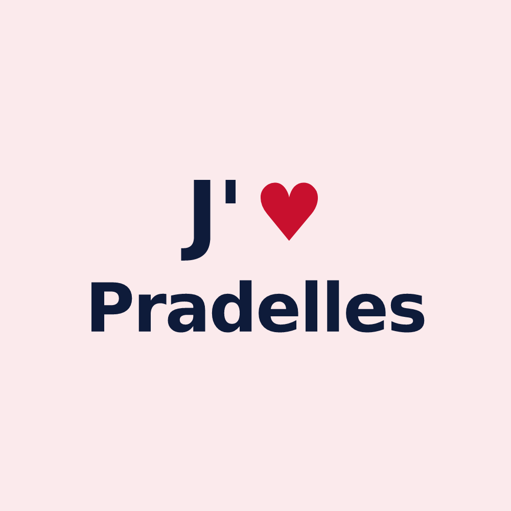 Magnet personnalisé Pradelles — design J'aime Pradelles