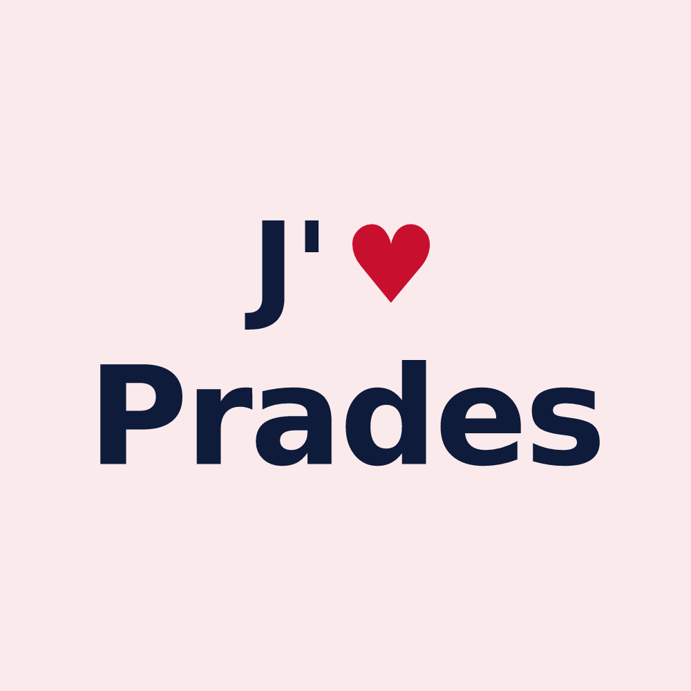 Magnet personnalisé Prades — design J'aime Prades