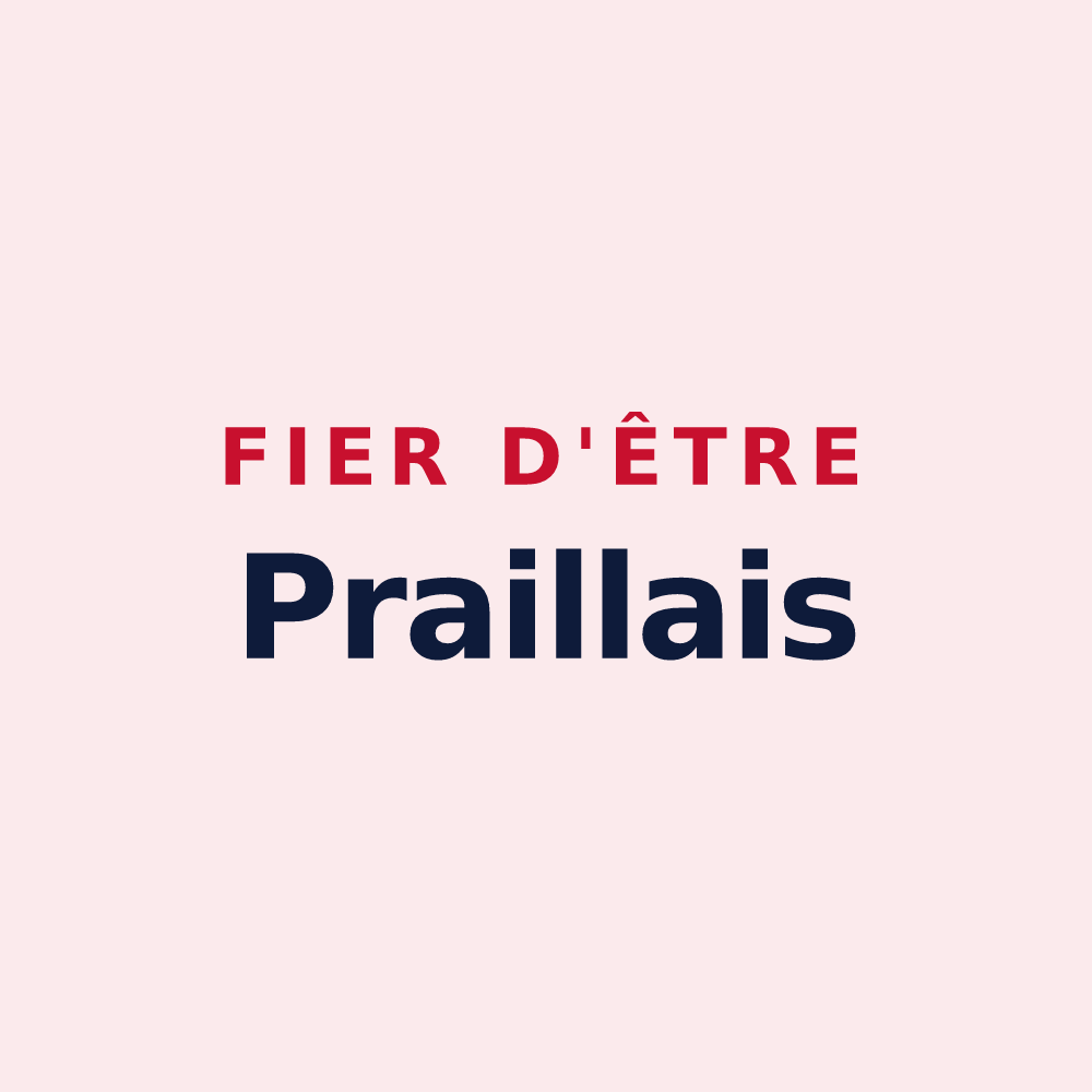 Magnet « Fier d'être Praillais » — design pour Prailles-La Couarde