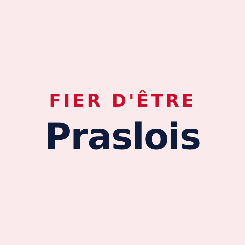 Magnet « Fier d'être Praslois » — design pour Praslin