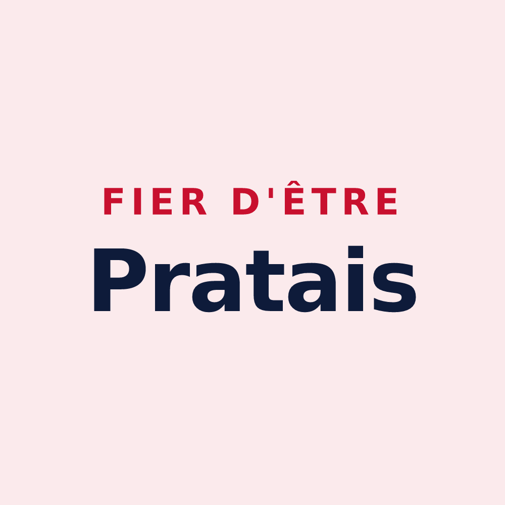 Magnet « Fier d'être Pratais » — design pour Prat
