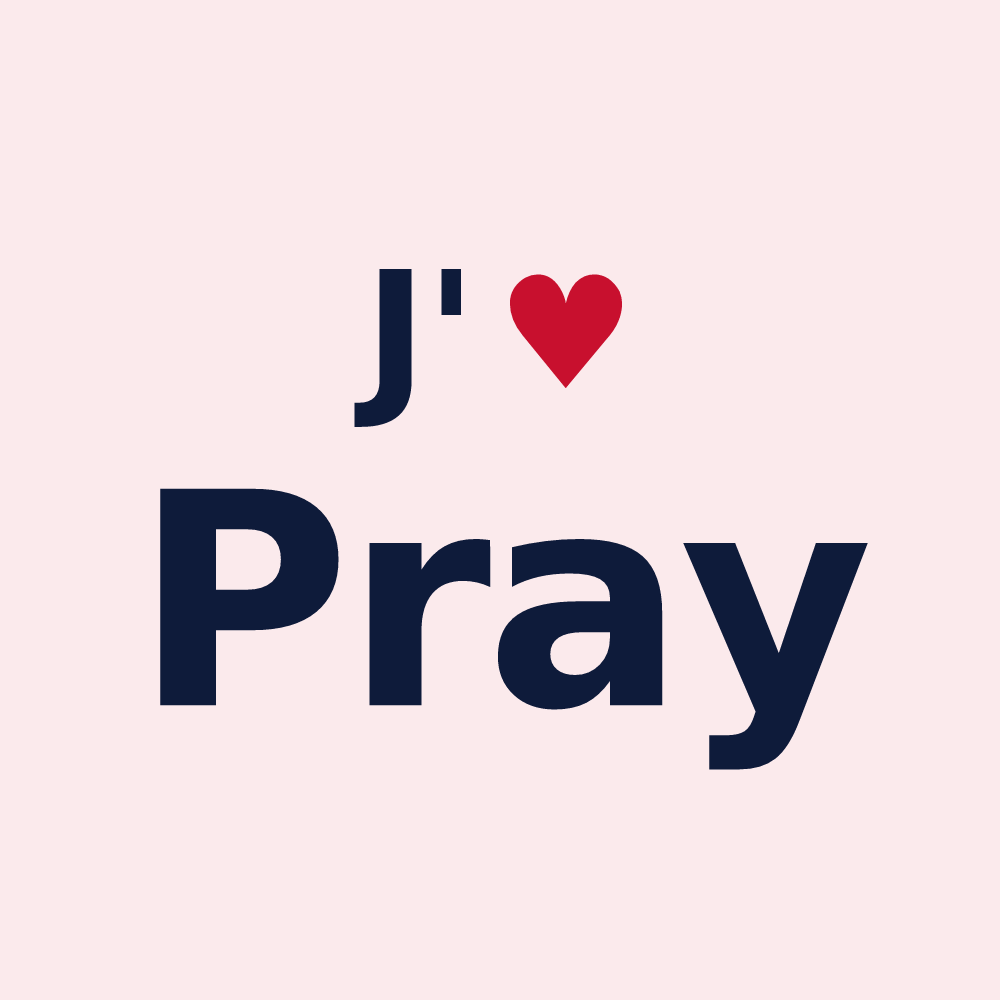 Magnet personnalisé Pray — design J'aime Pray