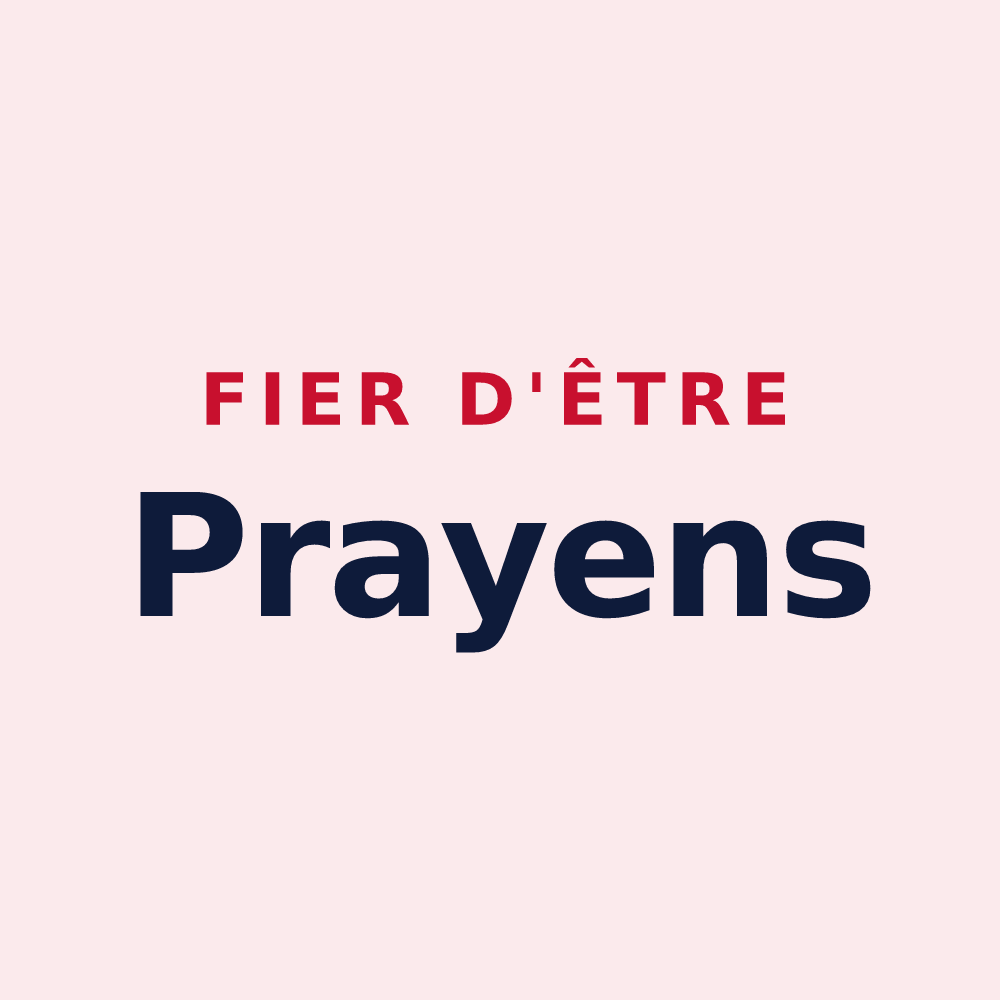 Magnet « Fier d'être Prayens » — design pour Praye