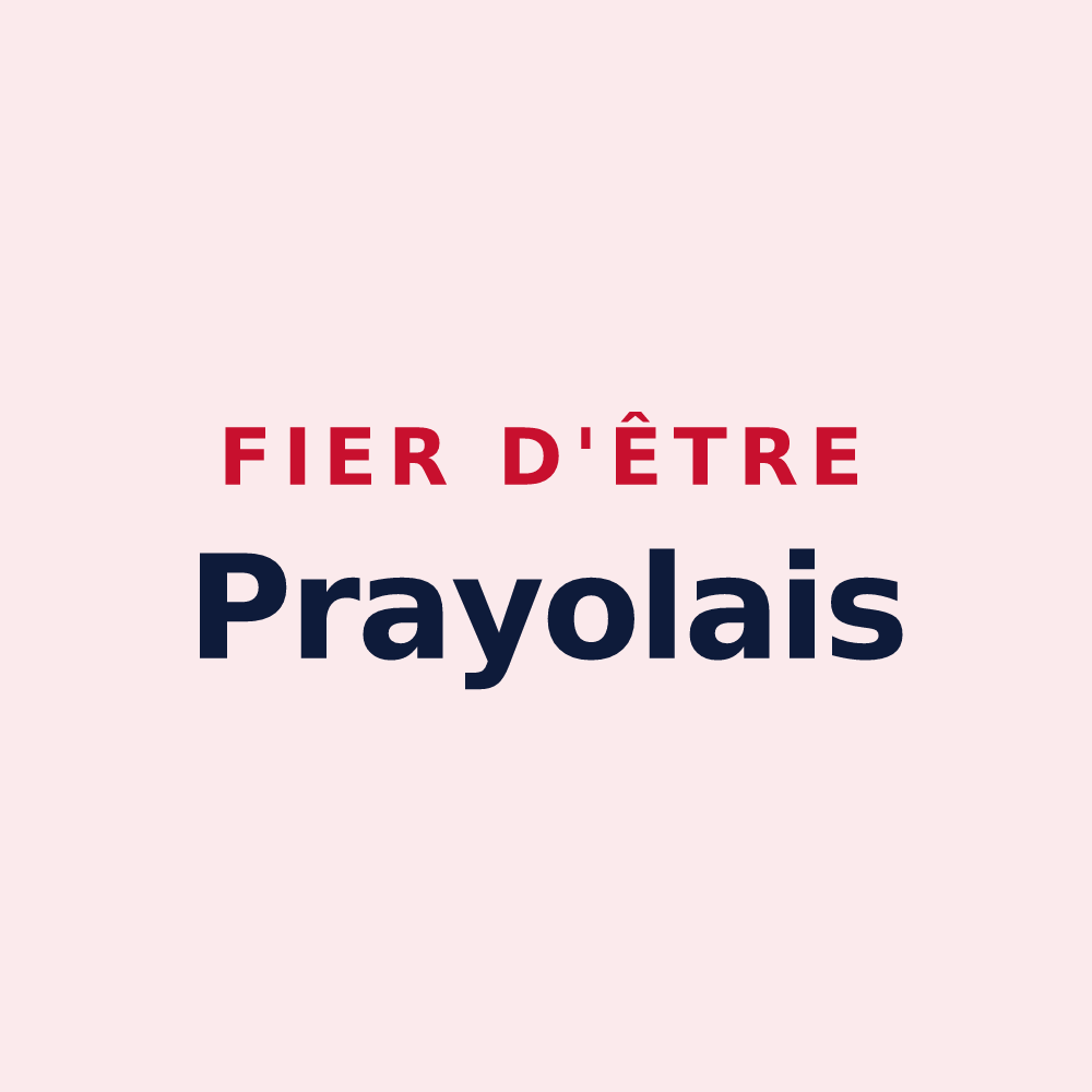 Magnet « Fier d'être Prayolais » — design pour Prayols