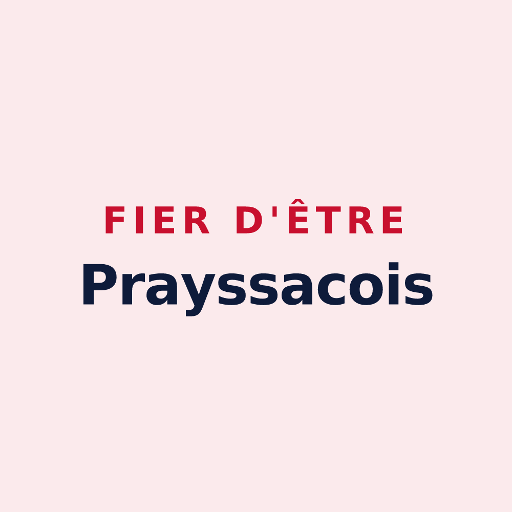 Magnet « Fier d'être Prayssacois » — design pour Prayssac