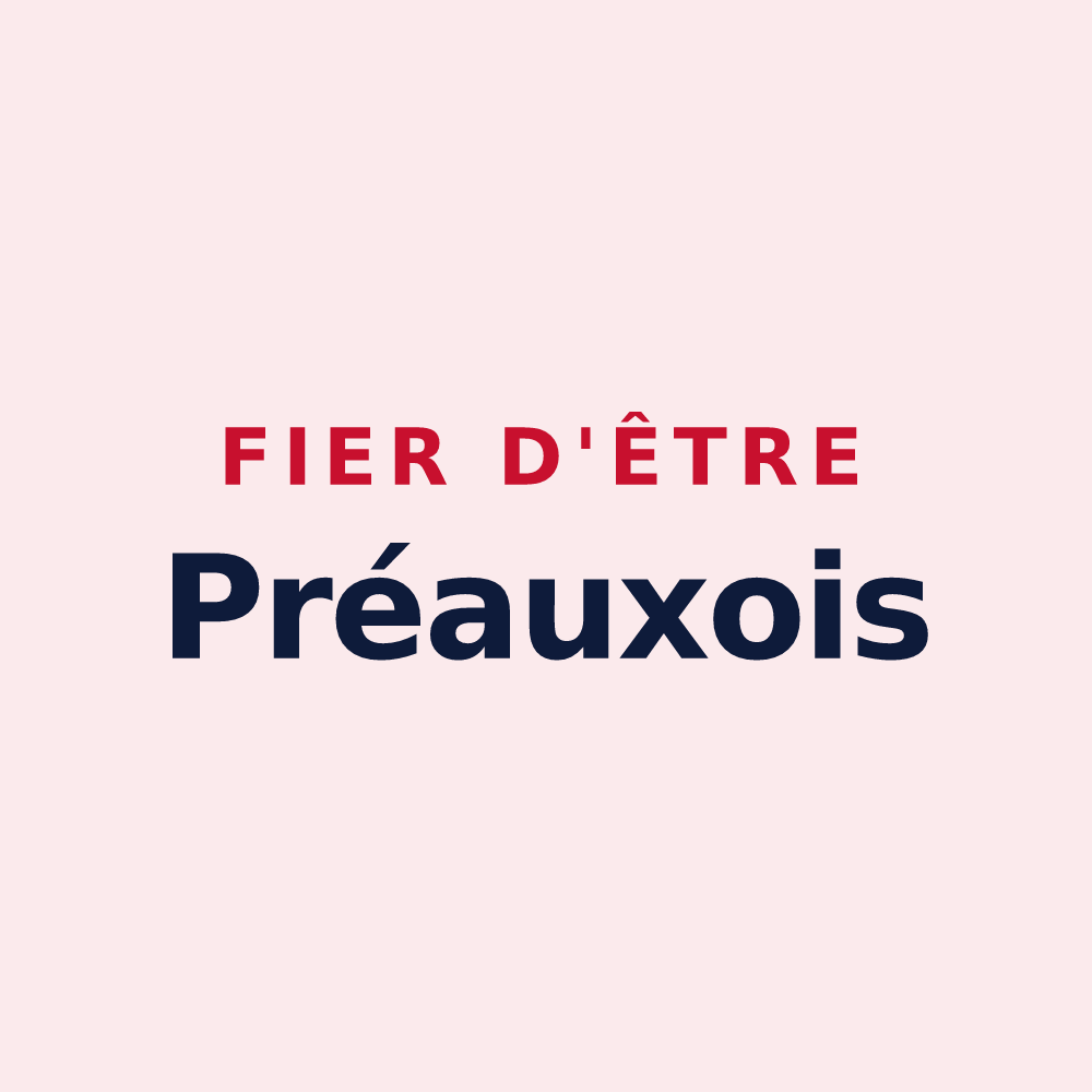 Magnet « Fier d'être Préauxois » — design pour Préaux-Bocage