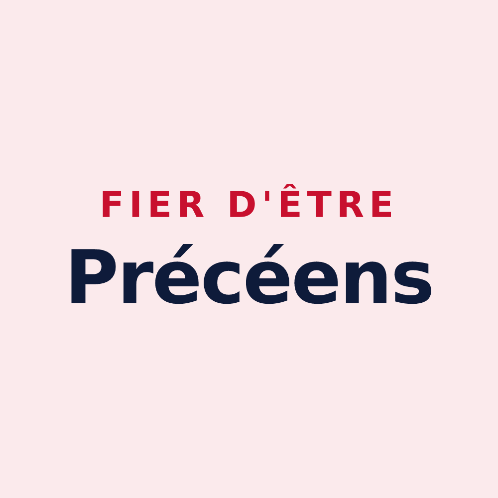 Magnet « Fier d'être Précéens » — design pour Précey