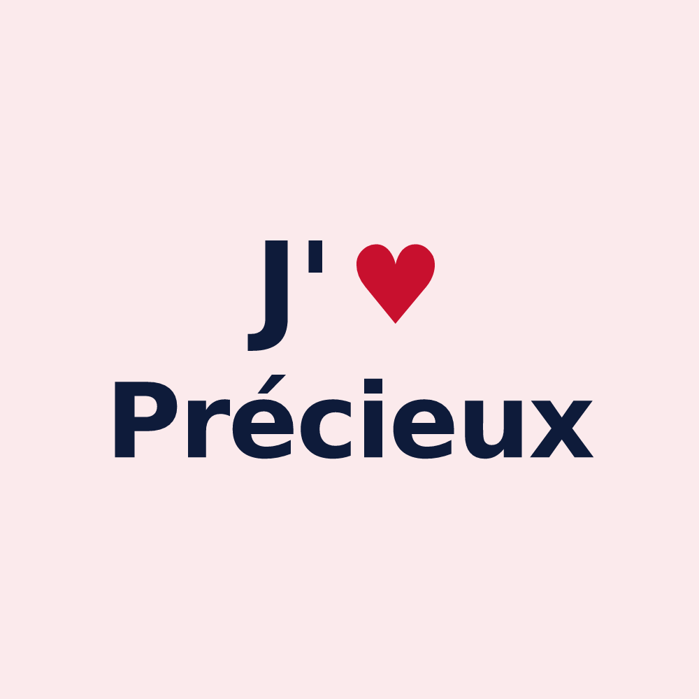 Magnet personnalisé Précieux — design J'aime Précieux