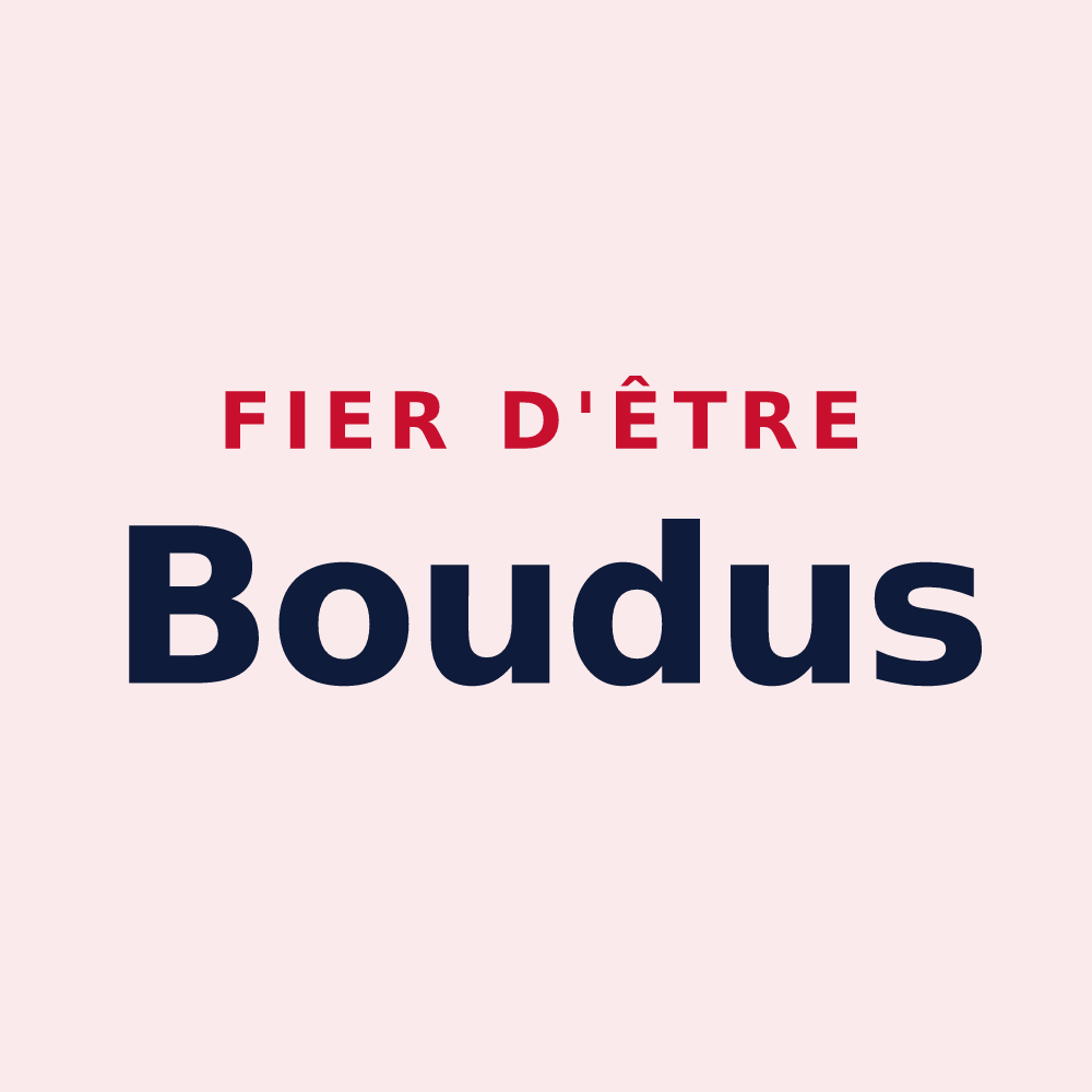 Magnet « Fier d'être Boudus » — design pour Précy-Saint-Martin