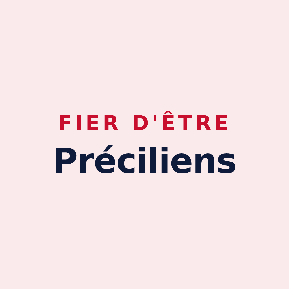 Magnet « Fier d'être Préciliens » — design pour Précy-sous-Thil