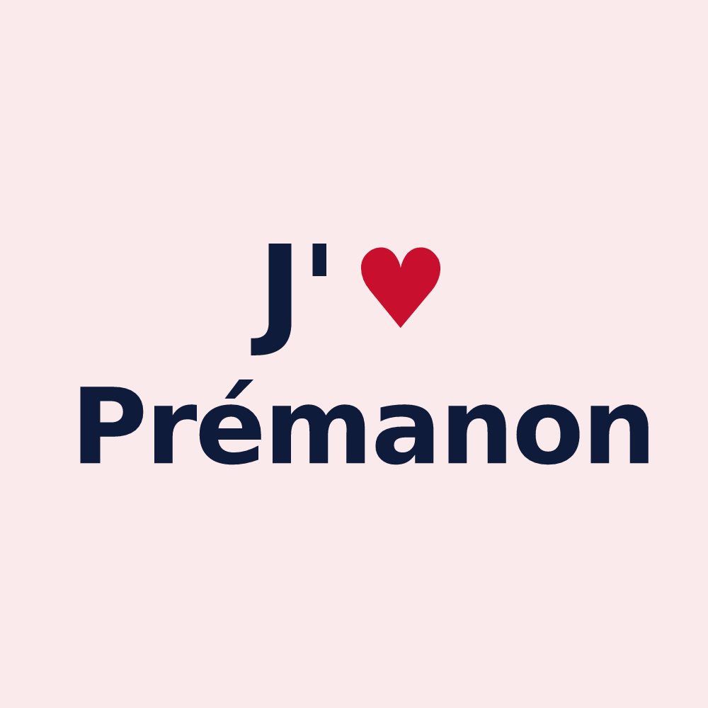 Magnet personnalisé Prémanon — design J'aime Prémanon