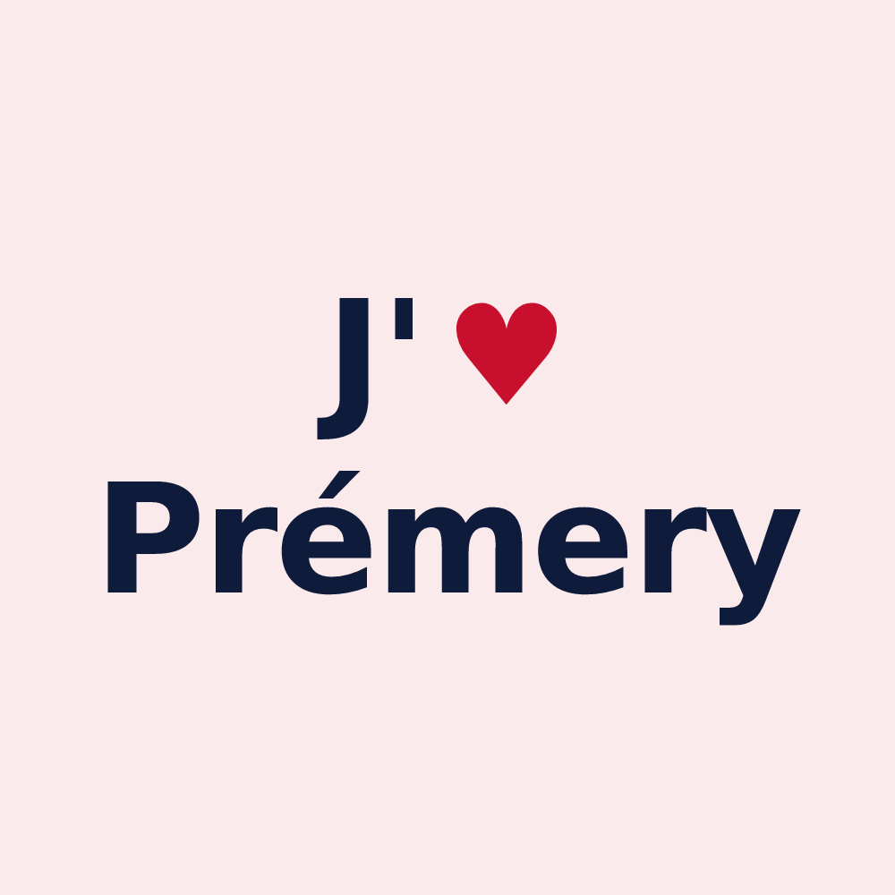 Magnet personnalisé Prémery — design J'aime Prémery