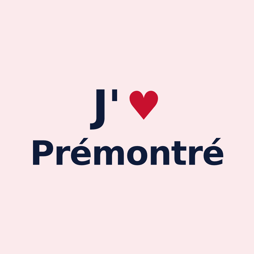 Magnet personnalisé Prémontré — design J'aime Prémontré