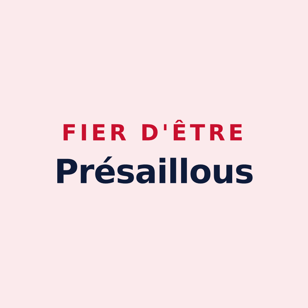 Magnet « Fier d'être Présaillous » — design pour Présailles