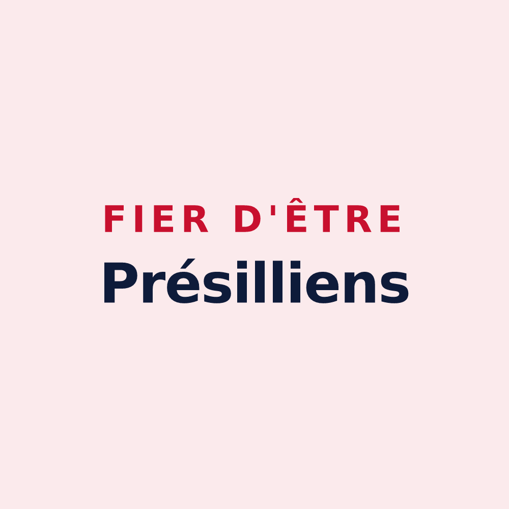 Magnet « Fier d'être Présilliens » — design pour Présilly