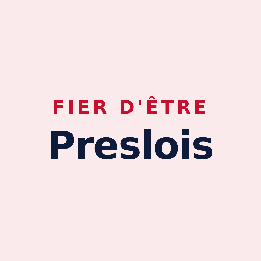 Magnet « Fier d'être Preslois » — design pour Presles-et-Thierny