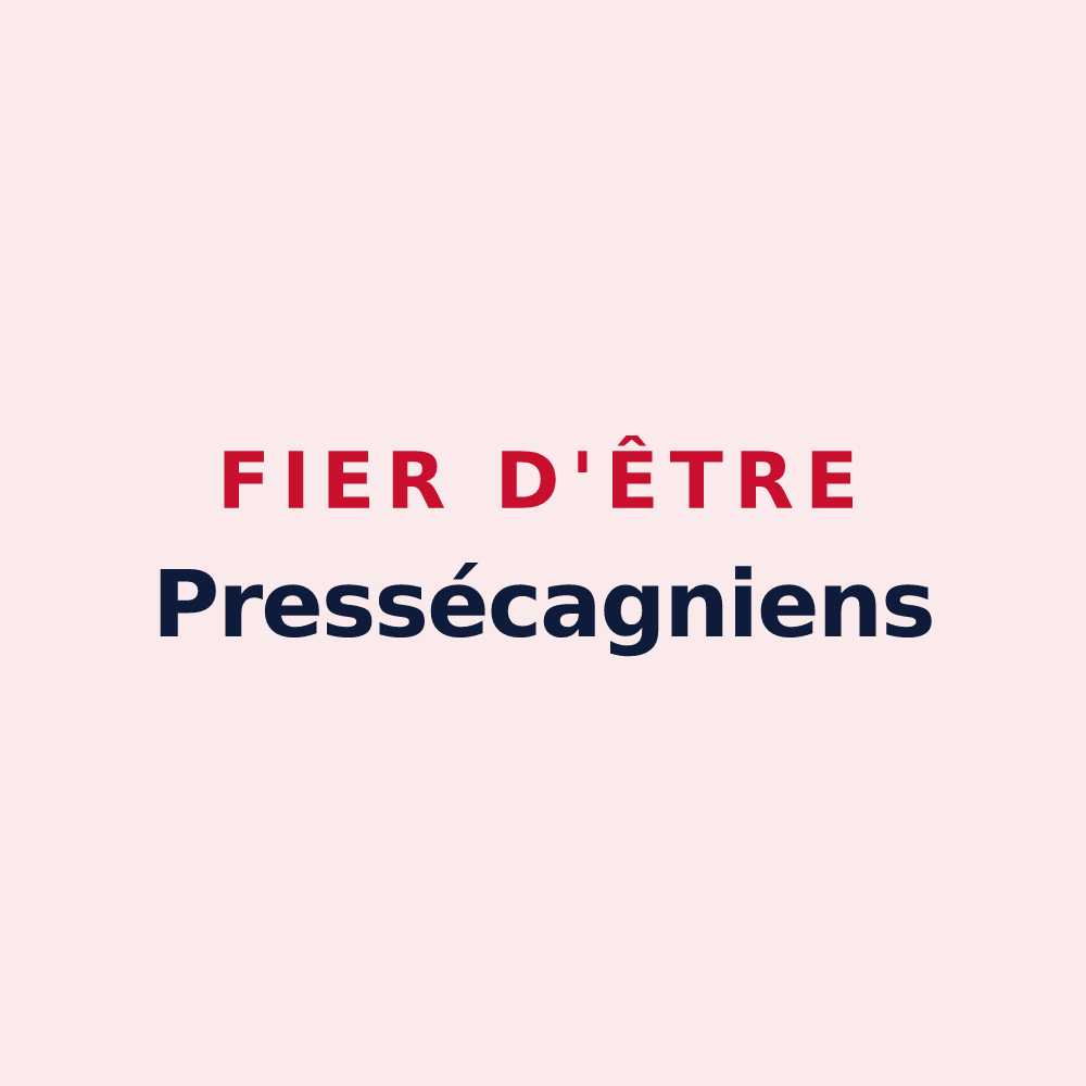 Magnet « Fier d'être Pressécagniens » — design pour Pressagny-l'Orgueilleux