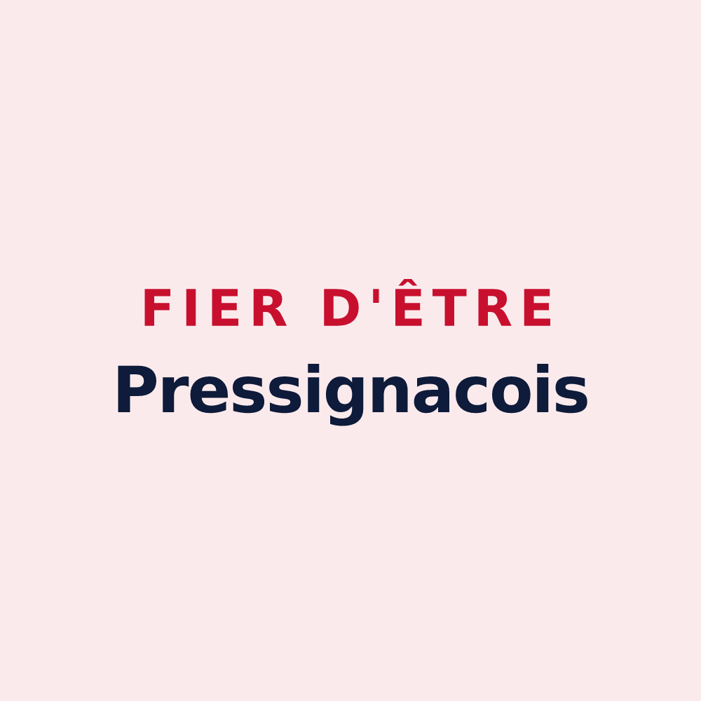 Magnet « Fier d'être Pressignacois » — design pour Pressignac