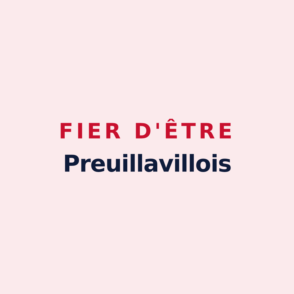 Magnet « Fier d'être Preuillavillois » — design pour Preuilly-la-Ville