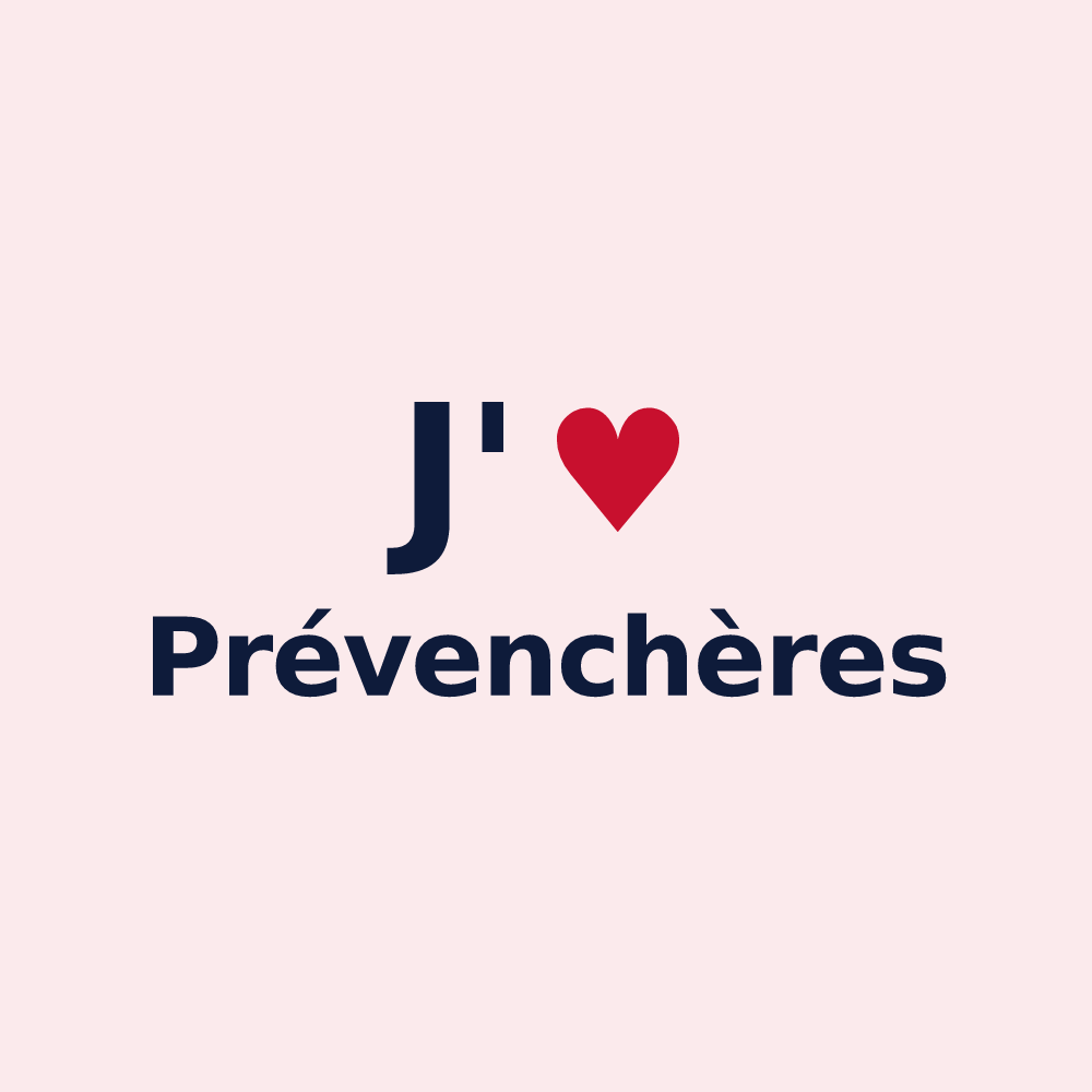 Magnet personnalisé Prévenchères — design J'aime Prévenchères