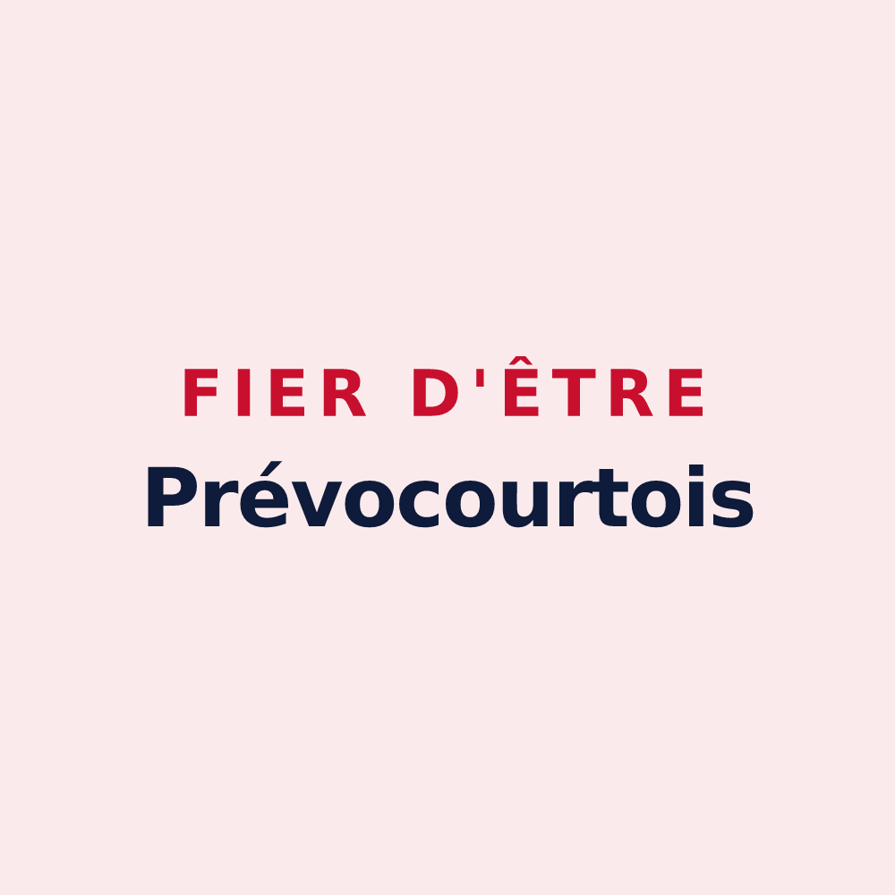 Magnet « Fier d'être Prévocourtois » — design pour Prévocourt