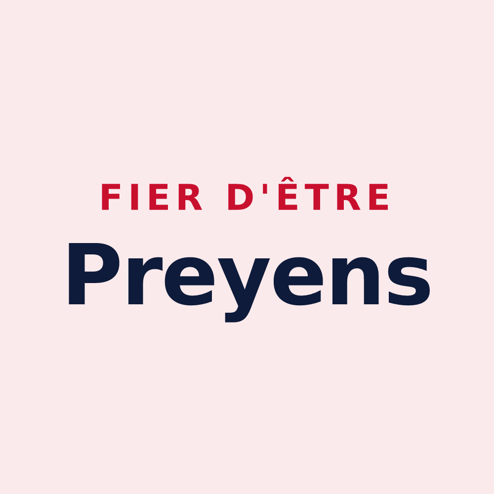 Magnet « Fier d'être Preyens » — design pour Prey