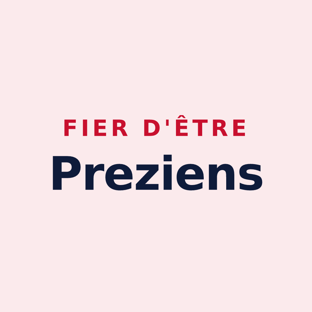 Magnet « Fier d'être Preziens » — design pour Prez-sous-Lafauche