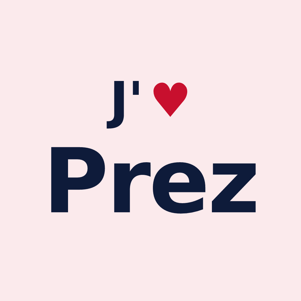 Magnet personnalisé Prez — design J'aime Prez
