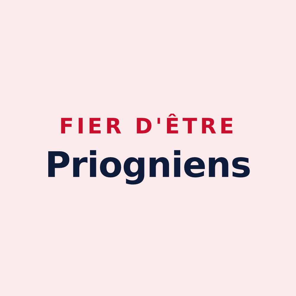 Magnet « Fier d'être Priogniens » — design pour Priay