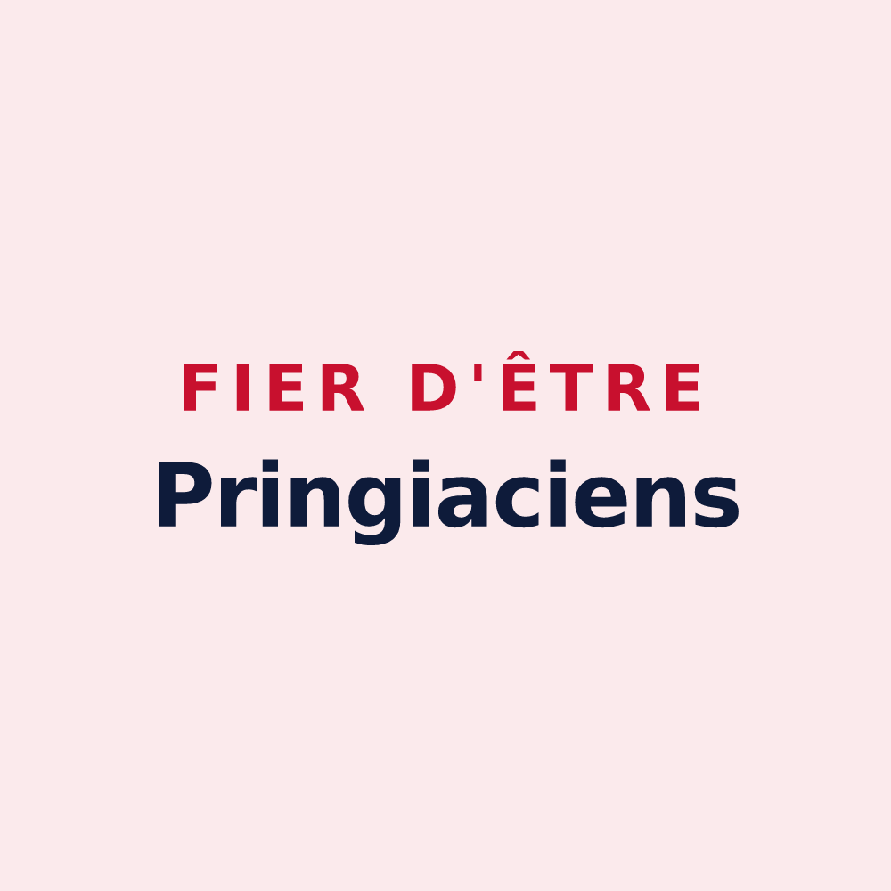Magnet « Fier d'être Pringiaciens » — design pour Pringy